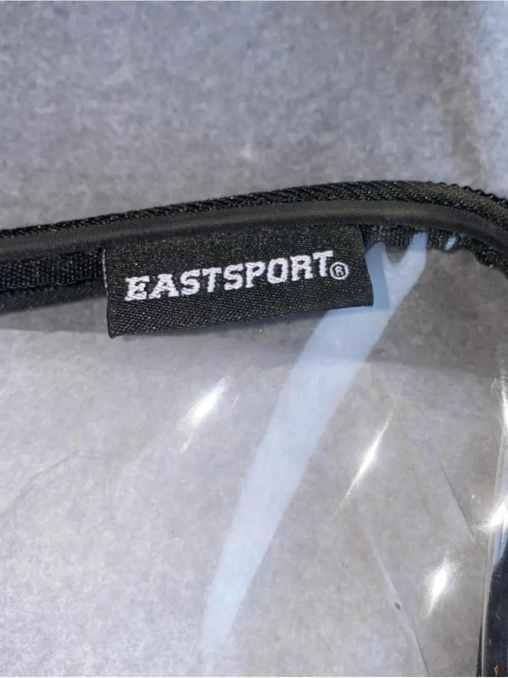 Eastsport Clear Black-Trim Backpack - Transparent Stadium Bag
